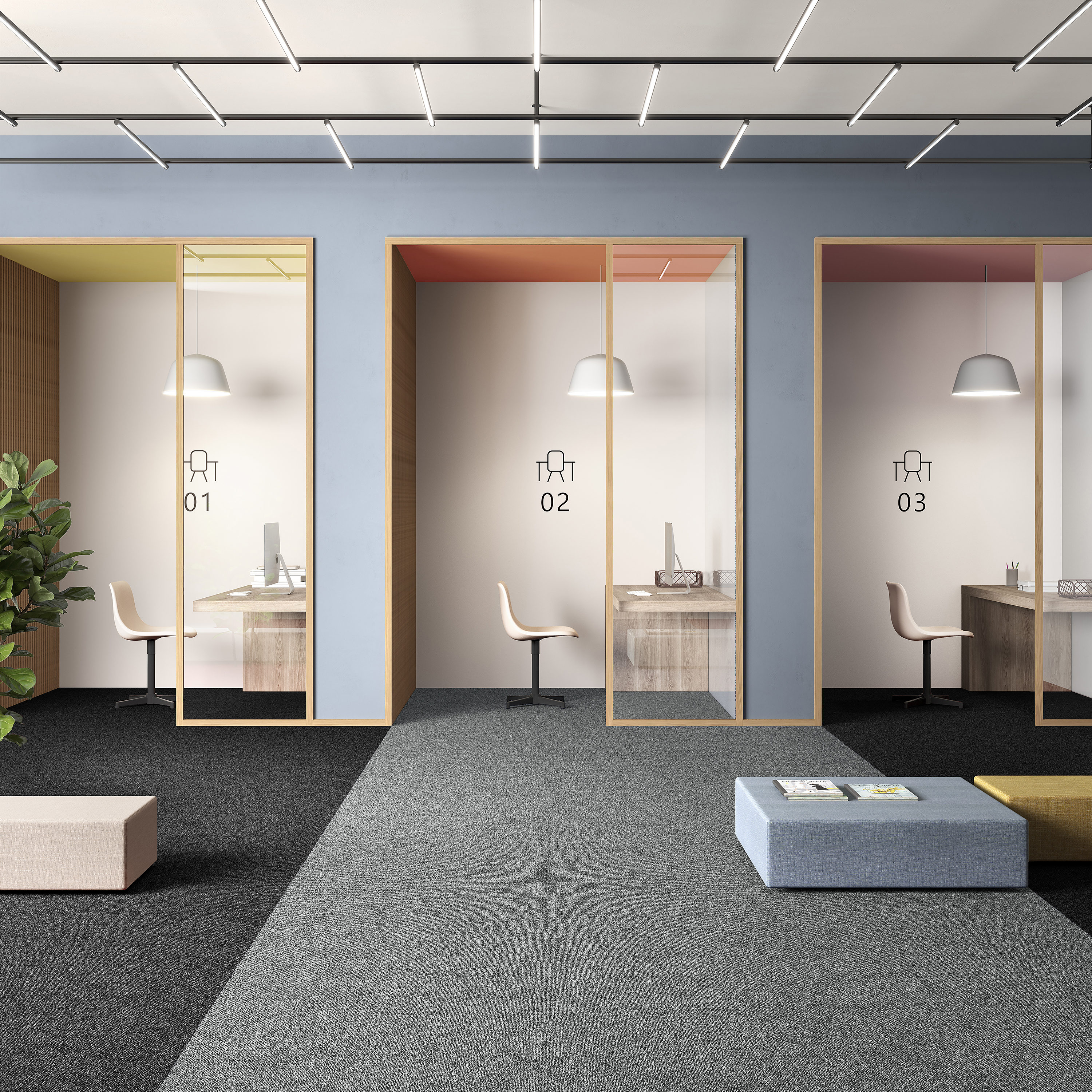 Ковровая плитка Medusa Tile 90 (500*500*5 мм) — купить в Екатеринбурге