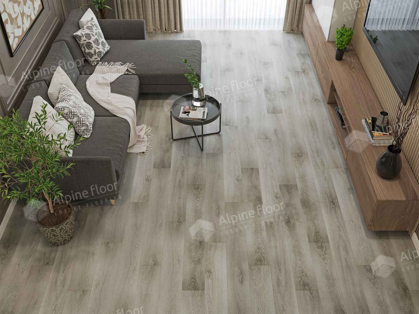 Кварцвиниловая плитка LVT "Alpine Floor" Негара (1219,2*184,15*2,5 мм) — купить в Екатеринбурге