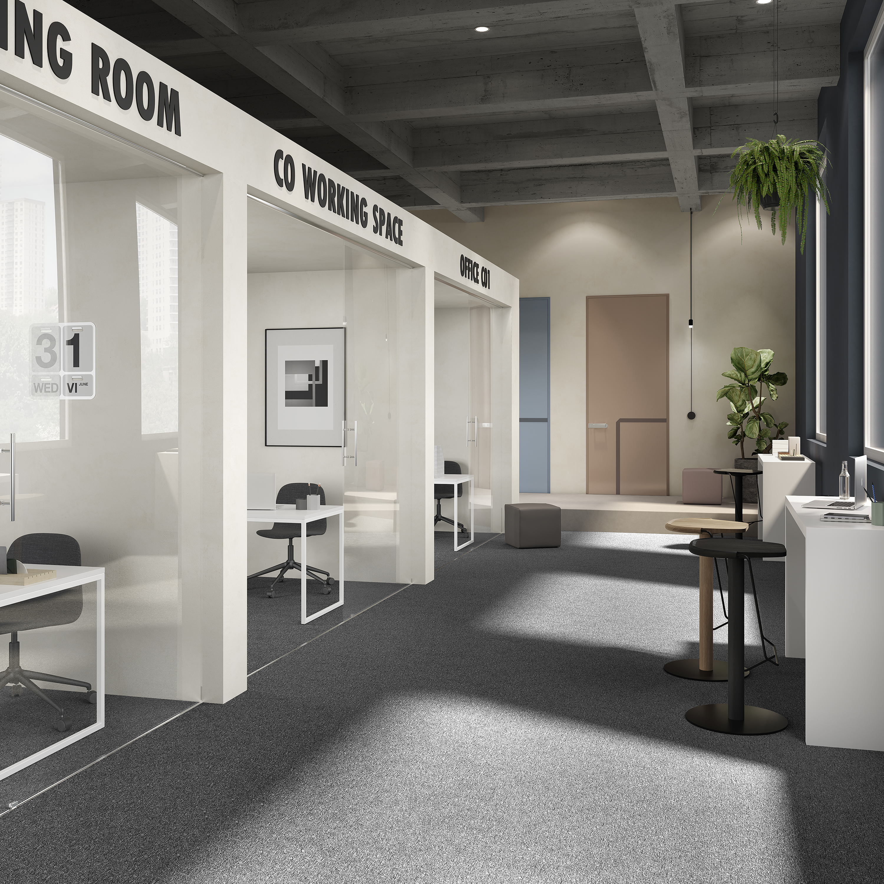 Ковровая плитка Medusa Tile 98 (500*500*5 мм) — купить в Екатеринбурге