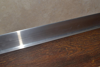 Плинтус алюминиевый L-образный без полимерного покрытия (2500*11*60 мм) — фото и характеристики