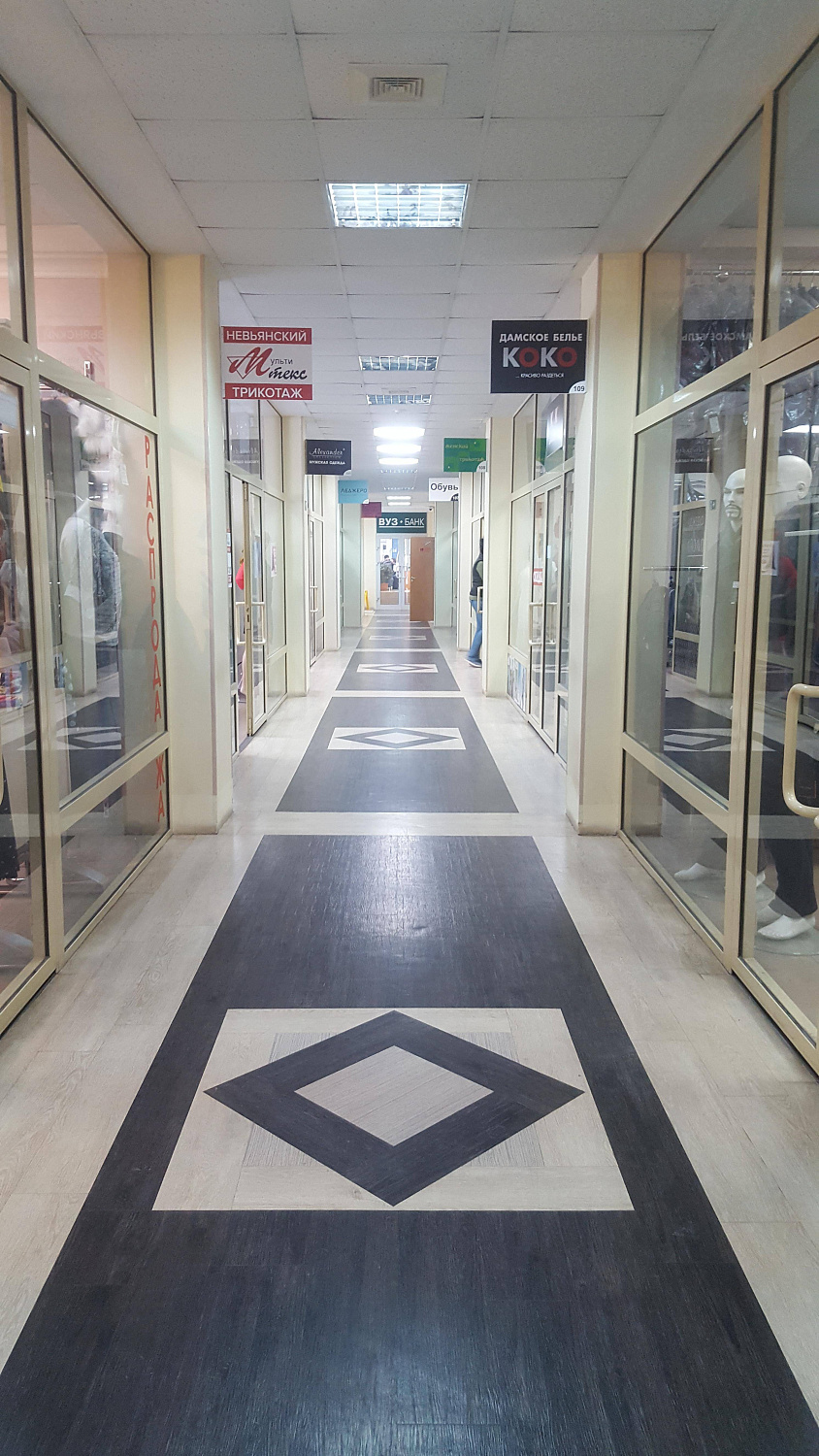 Укладка плитки Lg в ТК "Сити Центр"