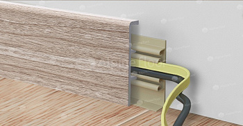 Напольный плинтус Rico Concept 80 Кипарис альпийский (2200*20*80 мм) — фото и характеристики