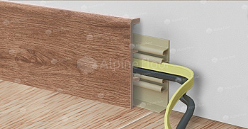 Напольный плинтус Rico Concept 80 Кедр бурбон (2200*20*80 мм) — фото и характеристики