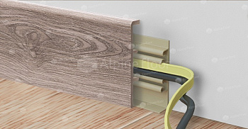 Напольный плинтус Rico Concept 80 Дуб имбирь (2200*20*80 мм) — фото и характеристики